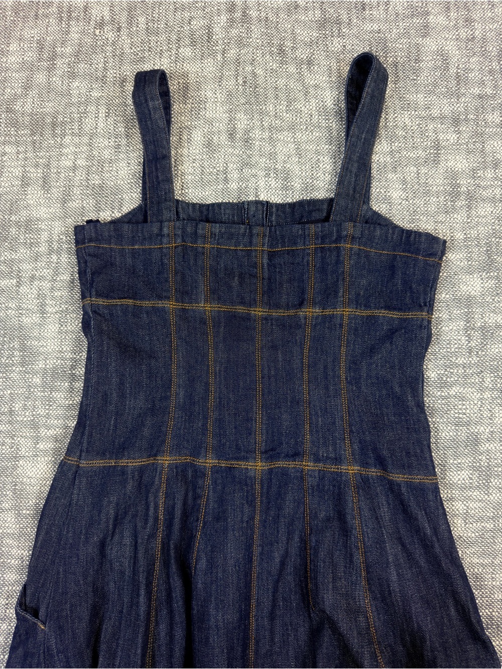 NWT Anthropologie Maeve Button Front blue Denim Maxi Corse Dress 6 Chore dress - Picture 7 of 11